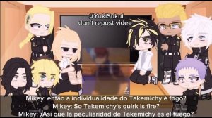 •Tokyo Revengers react to Takemichi// Takemichi as Shoto Todoroki• Anime spoiler