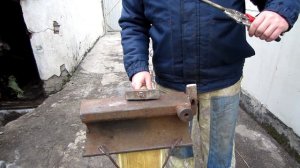 Ковка ножа из нержавейки.