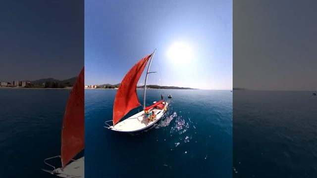 Прогулка на яхте в Лазаревском под алыми парусами смотреть онлайн