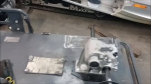 Реверс-редуктор на мотобуксировщик-толкач Вепс.