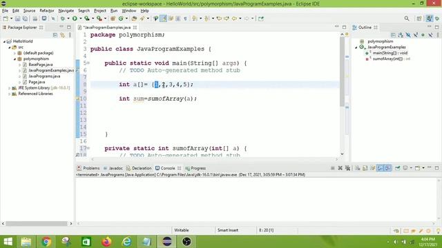 Java Program For Sum Of Elements In The Array | Sum Of Elements In Array | Java Interview Programs