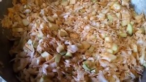 Очень вкусный салатКАБАЧКИ  с КАПУСТОЙ!!!!!!.ЗАГОТОВКИ НА ЗИМУ.