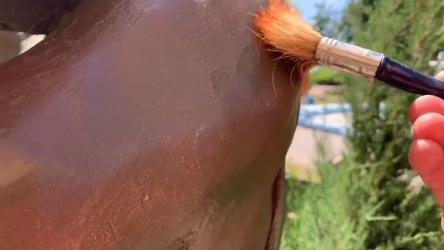Покраска скульптуры!! Под старину ., эффект паттины? смотреть онлайн