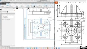 Расстановка осевых в Компасе 3D