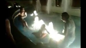 Very drunk Girls in the Fountain at the Bethesda Maryland Metro at 3AM