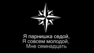 Я парнишка седой ,Я совсем молодой .Мне семнадцать