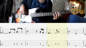 Sting - Shape of My Heart BASS COVER + PLAY ALONG TAB + SCORE