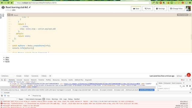 01. React learning club. 1 lesson. смотреть онлайн