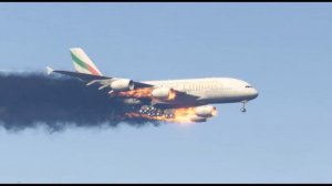 GTA 5 - AirBus A380 Emergency Landing At Military Base After Engine Failure