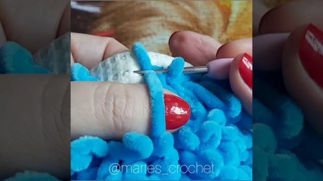 Мягкий коврик крючком