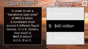 Squid Game Quiz#1