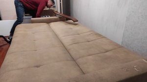 Химчистка дивана из искусственной замши. Химчистка моющим пылесосом