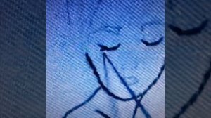 "Ирис" из ниток или мулине швом назад