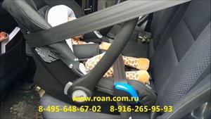 Детское автокресло 0+ Roan Kite установка в машину