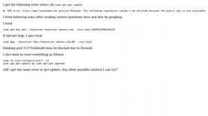 GPG error: http://ppa.launchpad.net precise Release: The following signatures couldn't be...