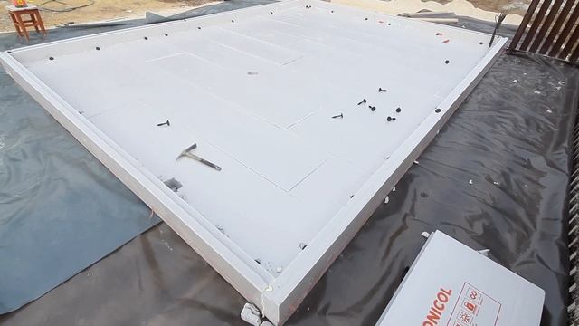 УШП под гараж. Основание под плиту из ЭППС. Фундамент гаража