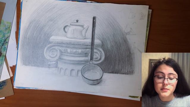 ОБЗОР моих РИСУНКОВ из художки смотреть онлайн