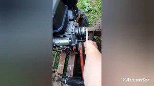 Покатушки и замер максимальной скорости на помощнике из уазика с двигателем от мотоблока?