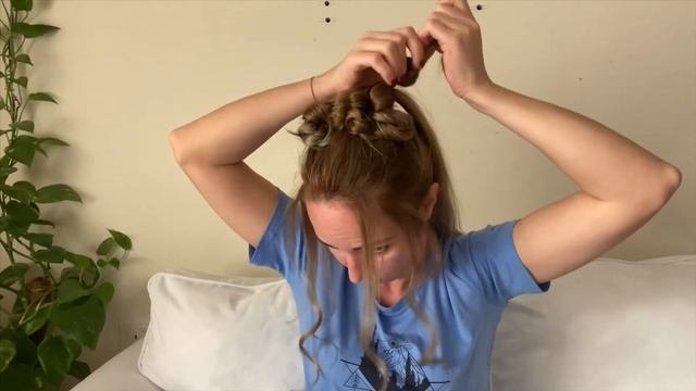 Причёска с узелков волос / очень красивая, вечерня причёска / идеи причёсок / Hairstyle Ideas /