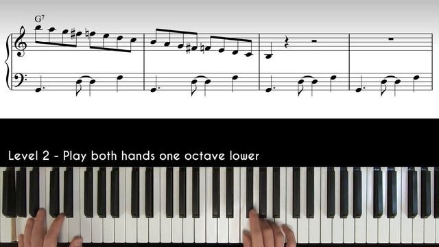 Day 12 - Jazz Exercises: G Bebop & Mixolydian Scale | 30 Day Jazz-Blues Piano Challenge