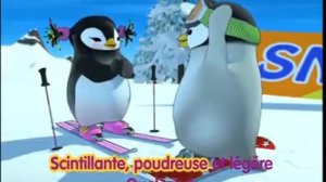 Веселые пингвины Enfants Pigloo   Moi J'aime Skier