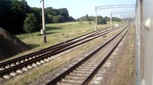 Жмеринка – Комаровцы. Электропоезд ЭР9М-519 №6321 Жмеринка – Гречаны. Часть 01-11. 14.08.2014