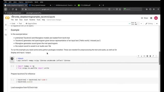 Speech Synthesis - Python Project - using Tacotron 2 - Converting Text to Speech смотреть онлайн