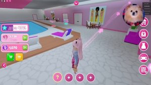 ТАЙКУН ГИГАНТСКИЙ РОЗОВЫЙ ДОМ ! ПЕРВЫЙ ЭТАЖ ГОТОВО В РОБЛОКС ! 2 часть Barbie DreamHouse Tycoon