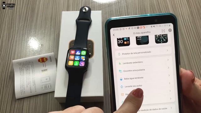 F28 SMARTWATCH VEJA COMO CONFIGURAR NO ANDROID - COLOCAR FOTO. смотреть онлайн