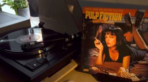 Pulp Fiction Soundtrack I Vinyl Record full side "B" 4K video