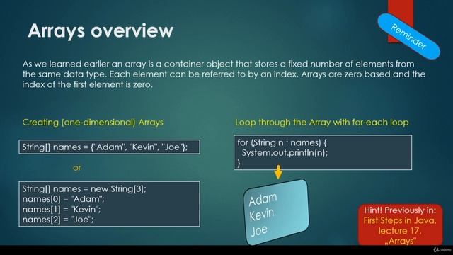 #33 More about arrays | Java Programming: Step by Step from A to Z смотреть онлайн