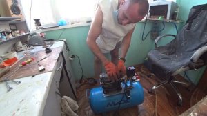 ремонт безшумного компрессора,заклинил поршень, компрессор от холодильника