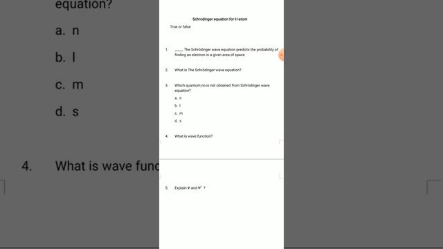 schrodinger wave equation