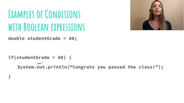 20 Introduction to Programming (JAVA) If Statements with Boolean Expressions Example