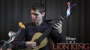 Музыка из М/ф Король лев на гитаре | The Lion King - Can You Feel the Love Tonight (guitar cover)