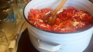 Очередная заготовочка.Салат со свеклой и фасолью.Будет зимой нам вкуснятка