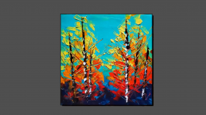 Рисование осеннего пейзажа / Простая техника для начинающих #26