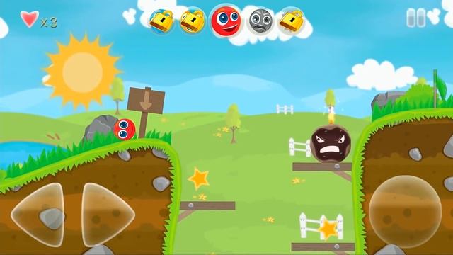 Новый КРАСНЫЙ ШАР младший. 2-7 УРОВНИ. Мультик ИГРА Bounce Tales Adventures Red Ball смотреть онлайн