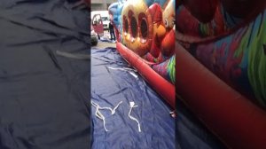 Надувной батут "Подводный мир" 8 на 6. Батут горка. Коммерческий батут. Батут для бизнеса. Обзор.