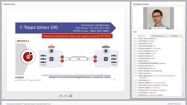 Вебинар «Актуальные решения С-Терра», 21.04.2016 смотреть онлайн