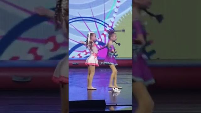 Gymnastic dance "Girls with pigtails", watch the full video on the channel.