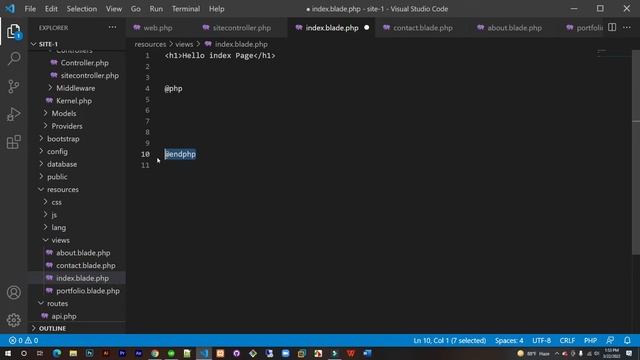 Laravel Tutorial Bangla Basic PHP Code