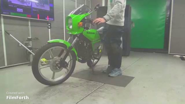 Мотоцикл minibike дорожный Kawasaki AR50 рама AR050A модификация спортивный мини-байк пробег 8 т.км