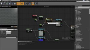 Material - Panner in Unreal Engine 4.