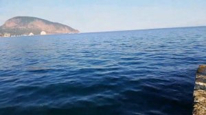 Гурзуф сентябрь 2019 пляж санаторий Спутника