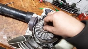 воздуходувка stihl sh56 подклинивает,опять все открутилось..