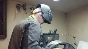 Ремонт сильного повреждения литого диска. Сварка алюминия. Правка литых дисков. г.Липецк