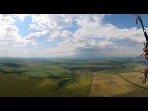 Полет на параплане с командой Траектория полета в Нижнем Новгороде 08.07.2023 в 360.2