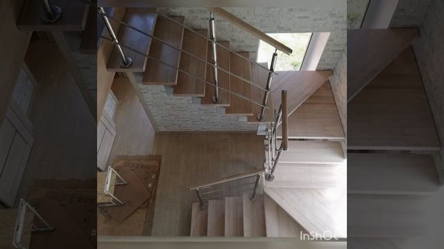 Лестница для частного Дома. На ломаном косоуре. смотреть онлайн