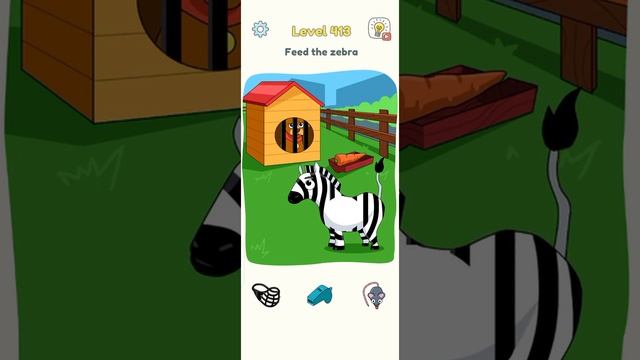 dop 3  - level 413 -  feed the zebra #shorts #dop3game